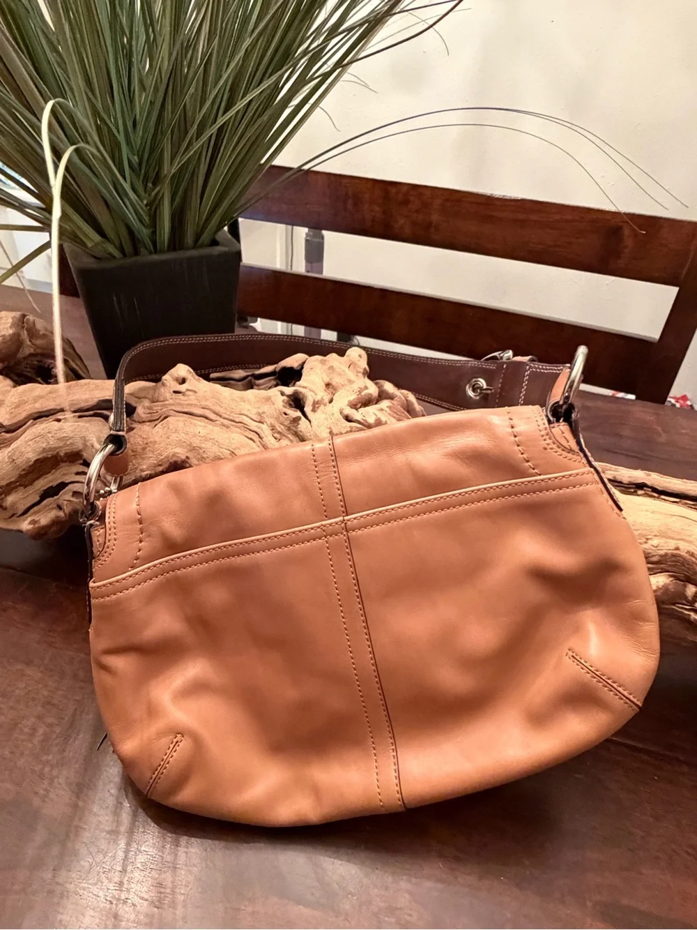 Coach Soho leather flap saddle bag